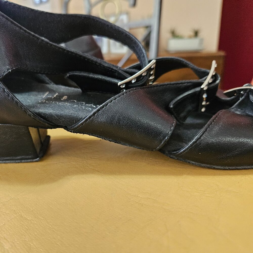Black Dance Shoe 3 Buckles